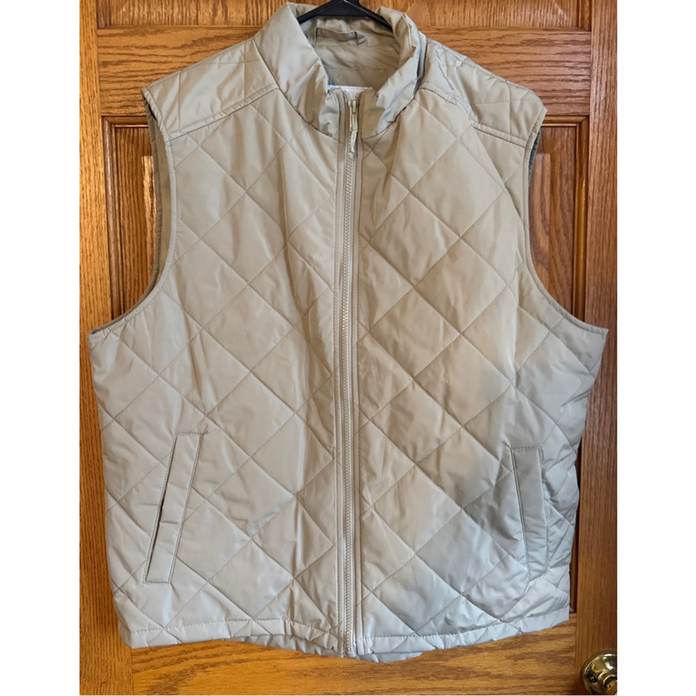 Men's Goodfellow & Co Beige Quilted Vest L